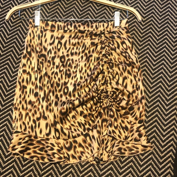 Leopard Mini Skirt - Picture 1 of 3